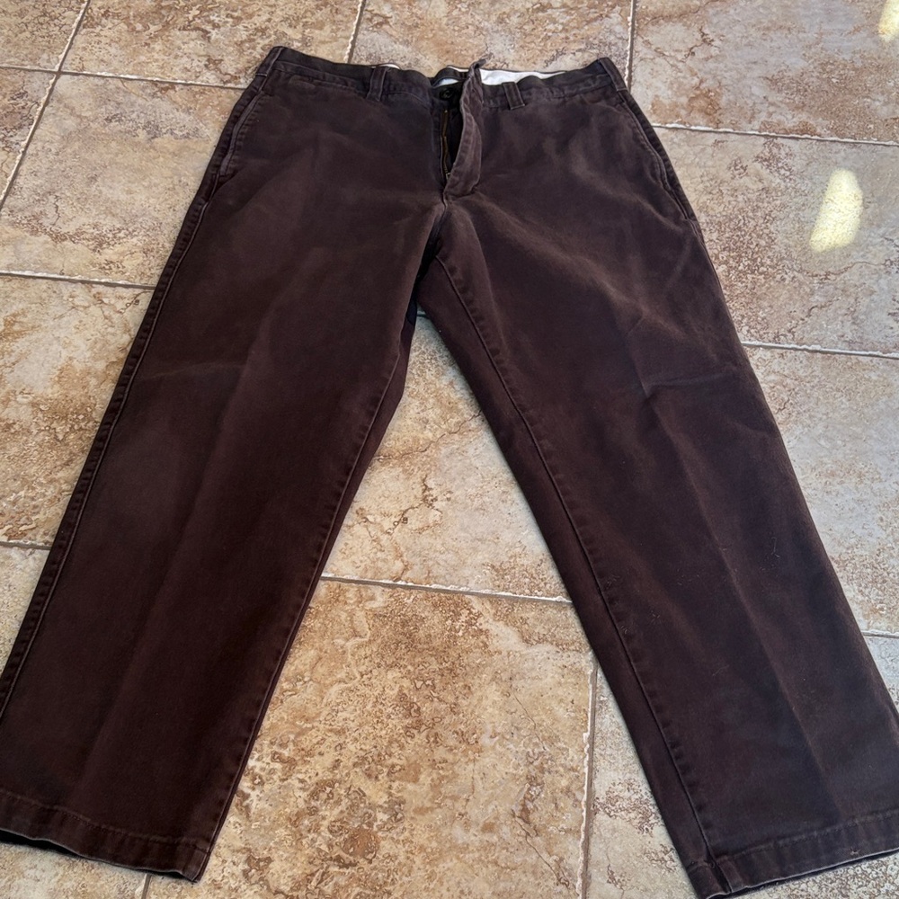 Lands end 34x30 Men's Brown WorknPants